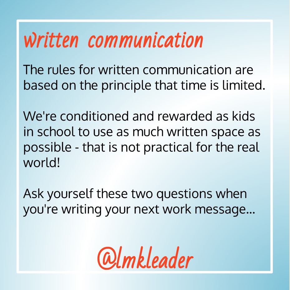 written communication